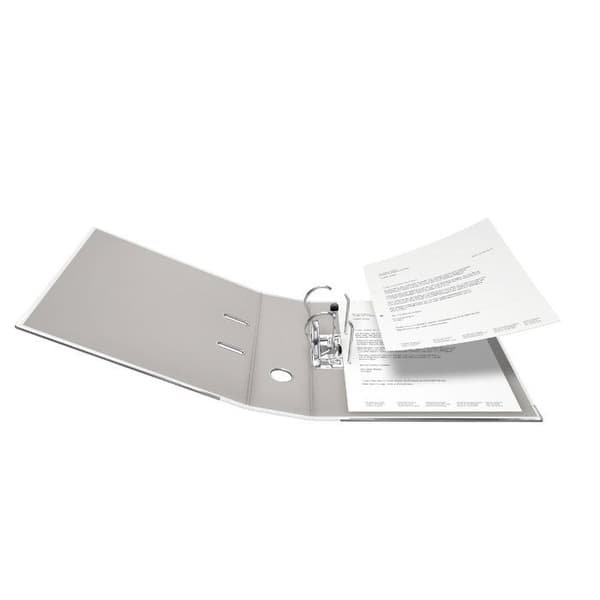 Falken - 15033922 - Paket med 10 färgade PP-plastpärmar Tillverkade i Tyskland Bredd 8 cm Format A4 Vit