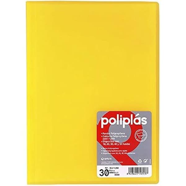Pärm - GRAFOPLÁS - 30 fickor - Gul - Polypropen