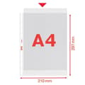 Miniatyrbild 4 av 4: Bindning - plastpinne - transparent - Esselte-omslag - 392513300 - 25 Transparent ficka - A4