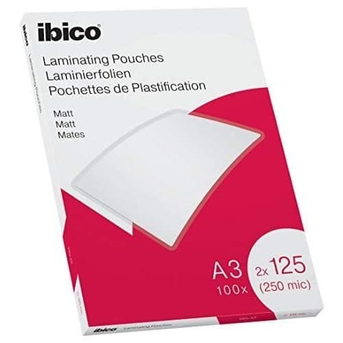 LAM.POUCH A3 125MIC MATT IBICO 100ST 627324