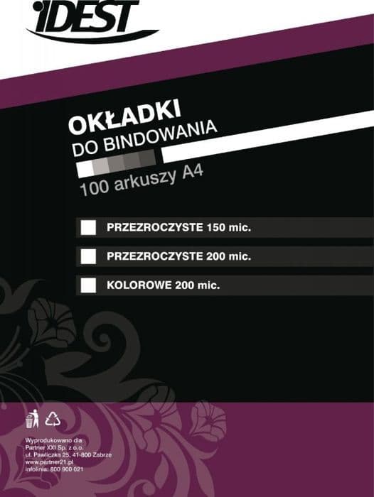 Idest - BEONFPTFKA4200REPX010001 - Film för inbindning 0,2 mm röd 100 st. (BEONFPTFKA4200REPTX010001)