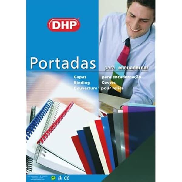 Inbunden omslag - DHP - A4 - 100 stycken - Polypropylen - 0,45 mm tjocklek