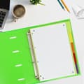 Miniatyrbild 3 av 3: Bindning - plaststicka - transparent - Oxford-omslag A4-separatorer 5 positioner PP assorterade ljusa färger