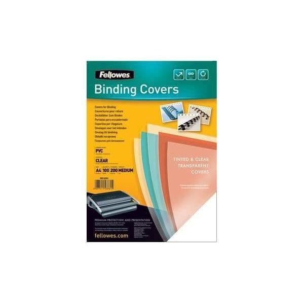 "A4 omslag - Fellowes - Transparent PVC - 0,18 mm - 100 stycken"