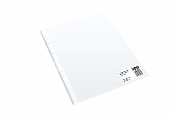 Bindning - plastpinne - transparent - Bantex-omslag - 400105682 - Set med 100 genomskinliga fickor A4-format