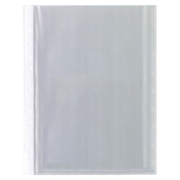 Tiger Stationery Värdepaket med A4-fickor/plastpärmar med flera hål (50 stycken) Clear A4