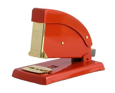 Häftapparat Zenith 520 GOLD, 40 ark, Röd/Guld