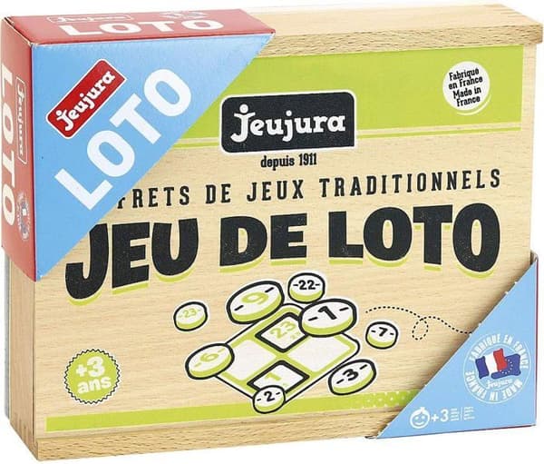 JEUJURA Loto Game - Trälåda