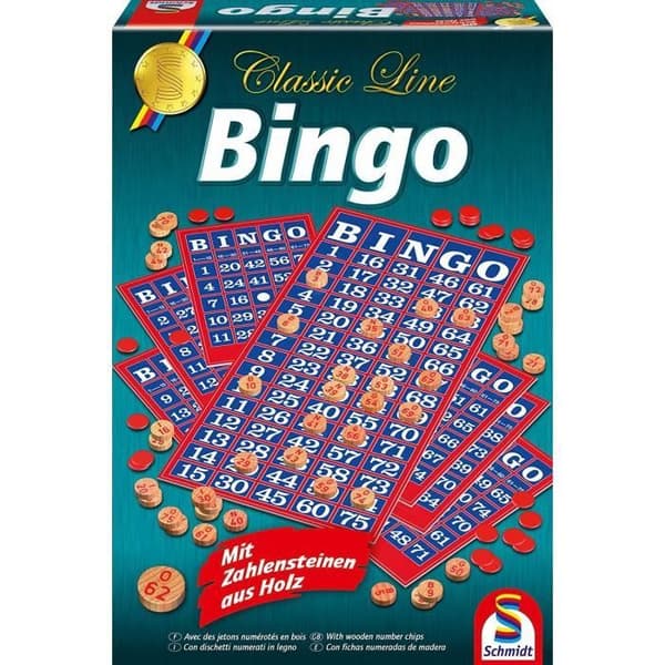 SCHMIDT OCH SPIELE Brädspel - Bingo - Klassisk linje