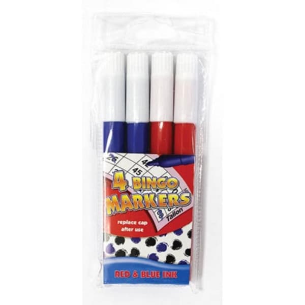 Tallon Games Assorted Bingo Markers (Pack Of 4)