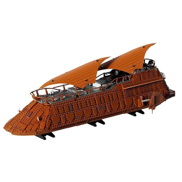 Jabba Sail Barge Model Konstruktionssæt, 3942 Dele, DIY Samling, Kompatibel med Andre Byggesæt,3942Stk