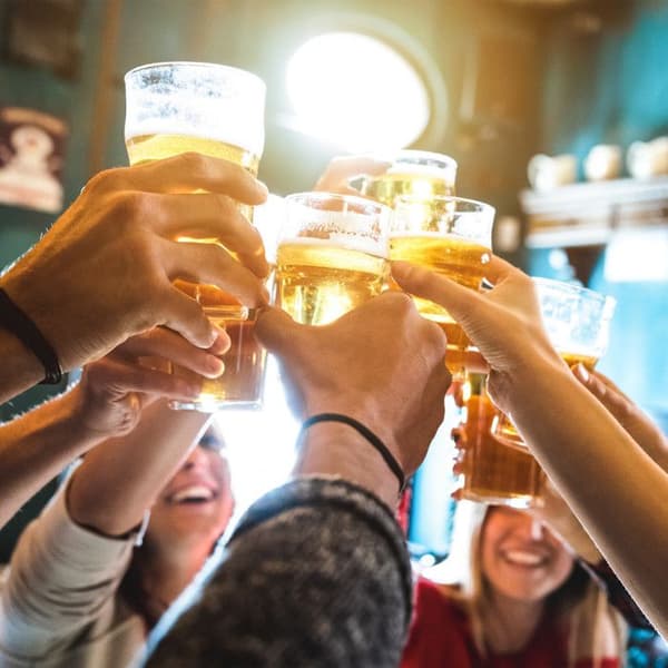 Relaxdays Dryckespela Bingo, lototunna med vev och fäste, 6 shotglas, 48 bollar, svensexa/svensexa, färgglad