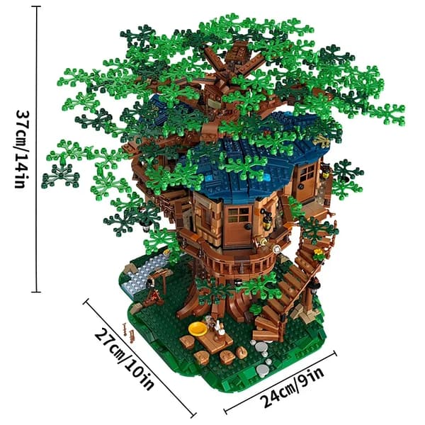 Tree House Konstruktionssæt, Højkvalitets ABS Materiale, Læringsressource for Børn,Papirmanual Ingen Kasse