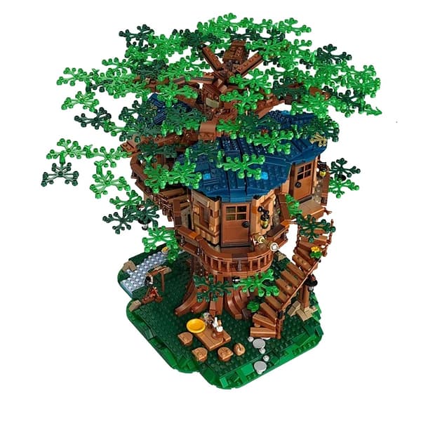 Tree House Konstruktionssæt, Højkvalitets ABS Materiale, Læringsressource for Børn,Papirmanual Ingen Kasse