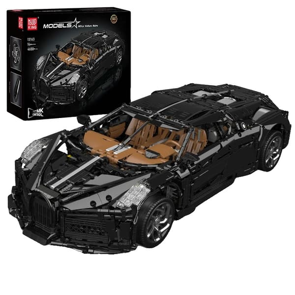 Mould King Racerbil Model, Fjernbetjeningsdrift, Kompatibel med Byggeklodser,Original kassepakning