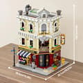 Miniatyrbillede 2 af 2: Antikbutik Bygning Sæt, 2847 Stykker, Miljøvenligt Materiale,med figurer