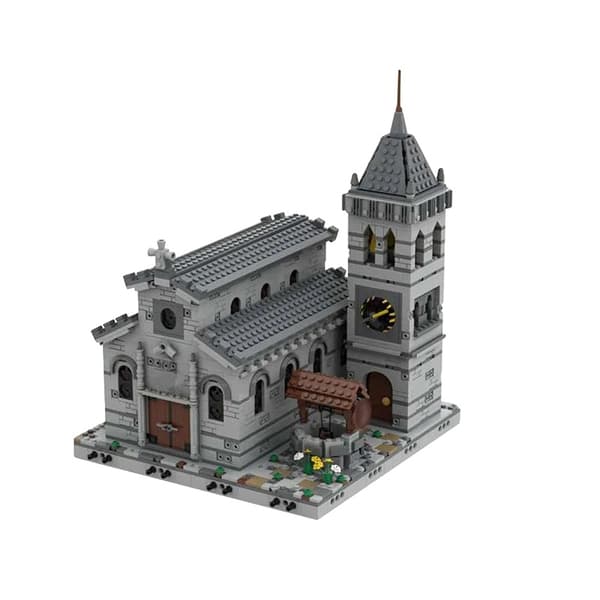 Medieval Kirke Byggesæt, 2058 Dele, Unisex Kompatibel med Kreative Klodser,2058pcs