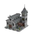 Miniatyrbillede 1 af 2: Medieval Kirke Byggesæt, 2058 Dele, Unisex Kompatibel med Kreative Klodser,2058pcs
