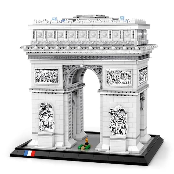 Arc de Triomphe Model, 3718 Højkvalitets Stykker, Ideel Gave til Arkitekturentusiaster,med instruktion