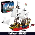 Miniatyrbild 2 av 2: Piratskepp Byggklossar Set, Lämplig för Åldrar 14+, CE Märkt,originalförpackning