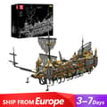 Miniatyrbillede 2 af 2: Film MOC Piratskib, 4147 Stykker, Miljøvenligt Materiale,med kasse