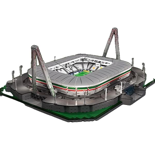 Juventus Allianz Arena Model, 3638 Byggesæt, Kompatibelt med Andre Mærker,med instruktion