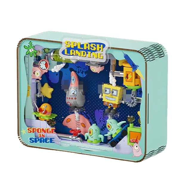 SpongeBob SquarePants Byggesæt, Inkluderer Lygtefunktion, Kompatibel med Andre Byggesystemer,med lys