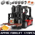 Miniatyrbillede 2 af 2: RC Gaffeltruck, Over 1700 Bygningselementer, Lithiumbatteri-drevet,RC Gaffeltruck