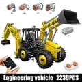 Miniatyrbillede 2 af 2: Teknisk Bulldozer Model, 2239 Klodser, Miljøvenlig Plastik,17036