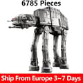 Miniatyrbillede 2 af 2: Stort AT-AT Byggesæt, 6785 Dele, Kompatibelt med Andre Byggesæt,6782stk INGEN KASSE