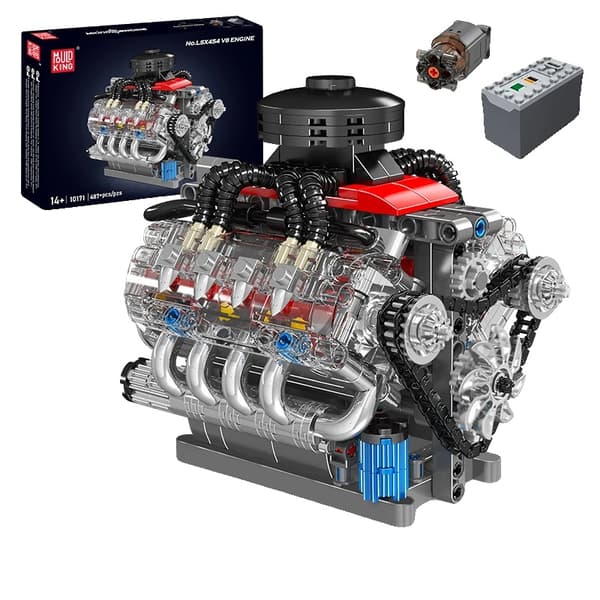 Mould King V8 Motor Byggsats, För Åldrar 14+, CE Certifierad,originalförpackning