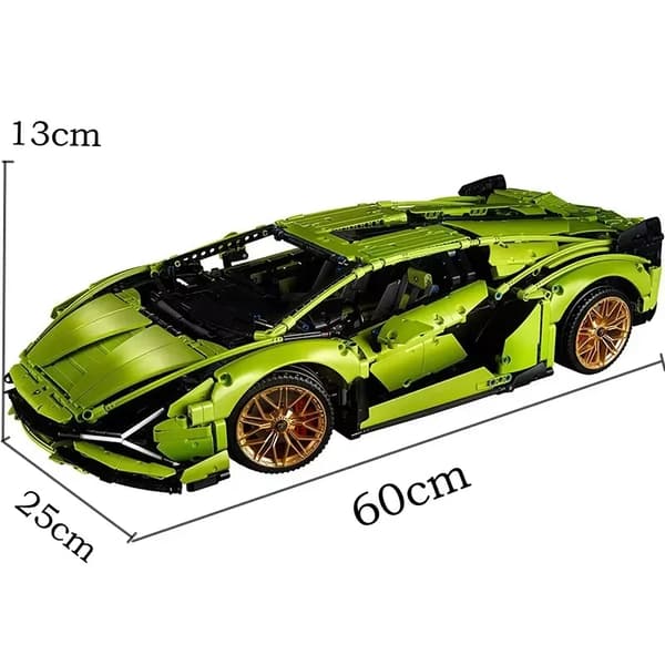 Lambo Sian Byggsats, Högkvalitativ ABS-plast, Utbildande för Åldrarna 6 och Uppåt,Pappersmanual Ingen låda