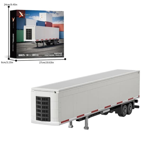 Model, Kreativ Sammenkoblingsdesign, Uddannelsesmæssigt Samlingslegetøj,Med boks, Container trailer