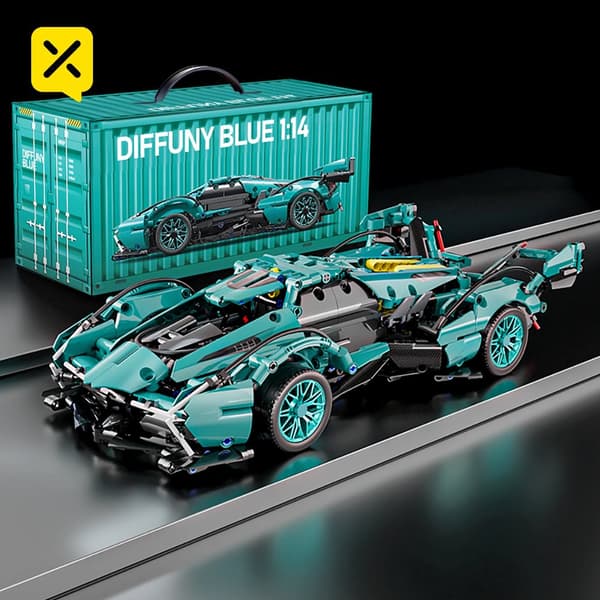 Block Tech Racing Model, 981 dele, Egnet til børn fra 3 år, Ikke-giftige materialer,89111 981stk