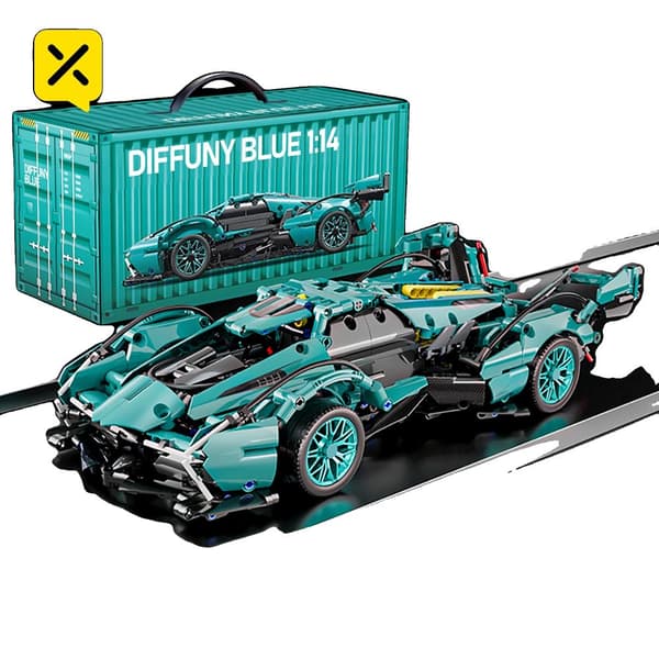 Block Tech Racing Model, 981 dele, Egnet til børn fra 3 år, Ikke-giftige materialer,89111 981stk