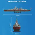 Miniatyrbillede 2 af 2: Slagskib Model Sæt, 2081 Dele, Fremstillet af Miljøvenlige Materialer,med instruktion