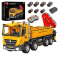 Miniatyrbillede 1 af 2: Selvlastende kranmodel, 4012 miljøvenlige mursten, fjernbetjening,Original boksindpakning