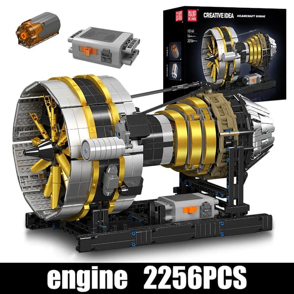 Mould King Flymotor Model, 2256PCS Klodser Antal, Miljøvenlig ABS Plast,original boks emballage