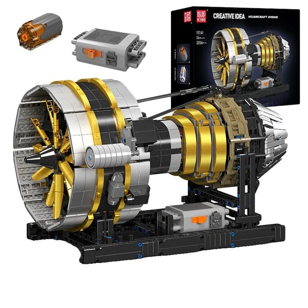 Mould King Flymotor Model, 2256PCS Klodser Antal, Miljøvenlig ABS Plast,original boks emballage