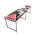 Miniatyrbild 3 av 5: Beer Pong Bord med ljus - muggar / bollar ingår (hopfällbart)