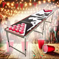 Miniatyrbild 1 av 5: Beer Pong Bord med ljus - muggar / bollar ingår (hopfällbart)