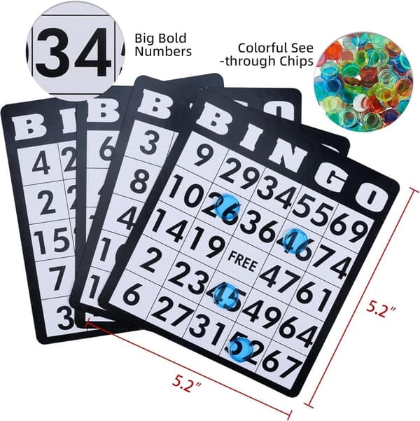OBOSOE Bingo Spilleautomat med håndsving – Metallisk Lotto Maskine til Fester og Draw Lots med Bolde, Kort og Chips