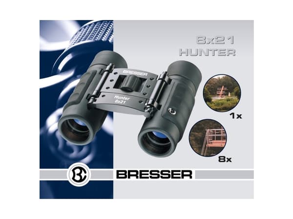 Bresser Optics Hunter 8x21, BK-7, 8x, 2,1 cm, 188 g