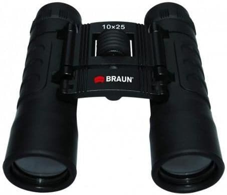 Braun 10x25 kikkert svart