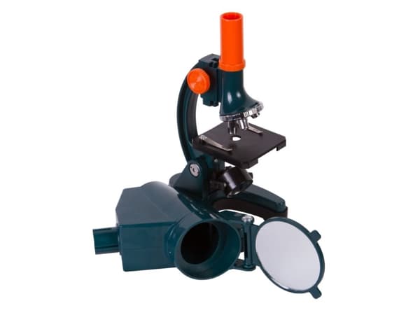 Levenhuk LabZZ M3, Projeksjonsmikroskop, Oransje, Bensinfarge, Plast, 1200x, 300x, 10x