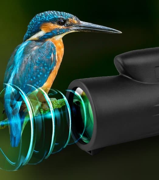 INF Monokularteleskop 12×50 Zoom BAK4 Prisma Svart