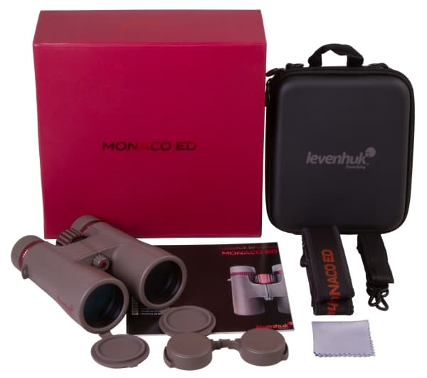 Levenhuk Monaco ED 12x50, Tak, 12x, 5 cm, Fully Multi Coated (FMC), Vanntett, Grå