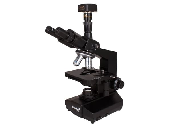 Levenhuk D870T, Digitalt mikroskop, Svart, 2000x, 40x, WF10x, WF20x, Halogen