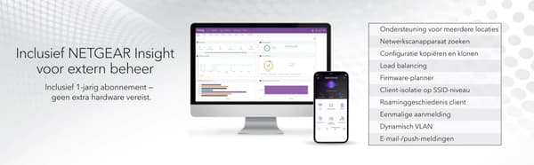 Netgear WAX610Y - Netværksadgangspunkt - AX1800 - Dual-Band - WiFi 6