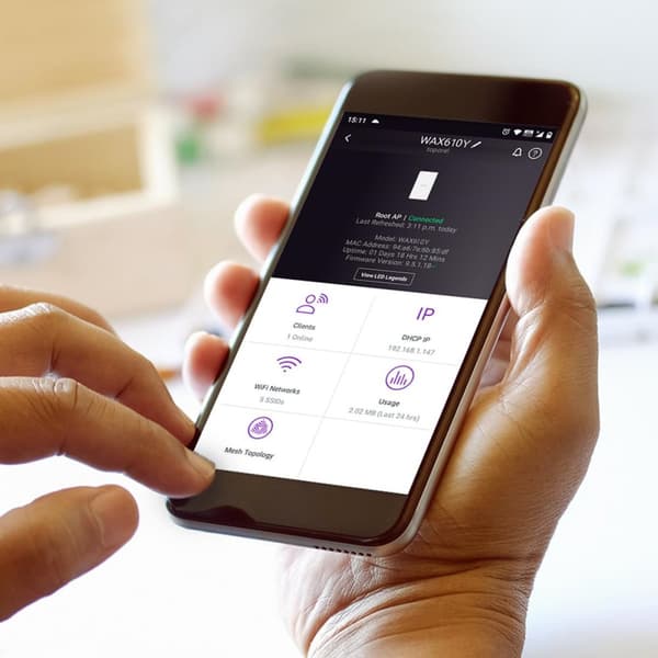 Netgear WAX610Y - Netværksadgangspunkt - AX1800 - Dual-Band - WiFi 6